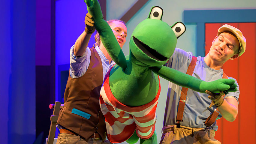 Kindershow Kikker en een heel bijzondere dag boek je bij Het Kidsburo.